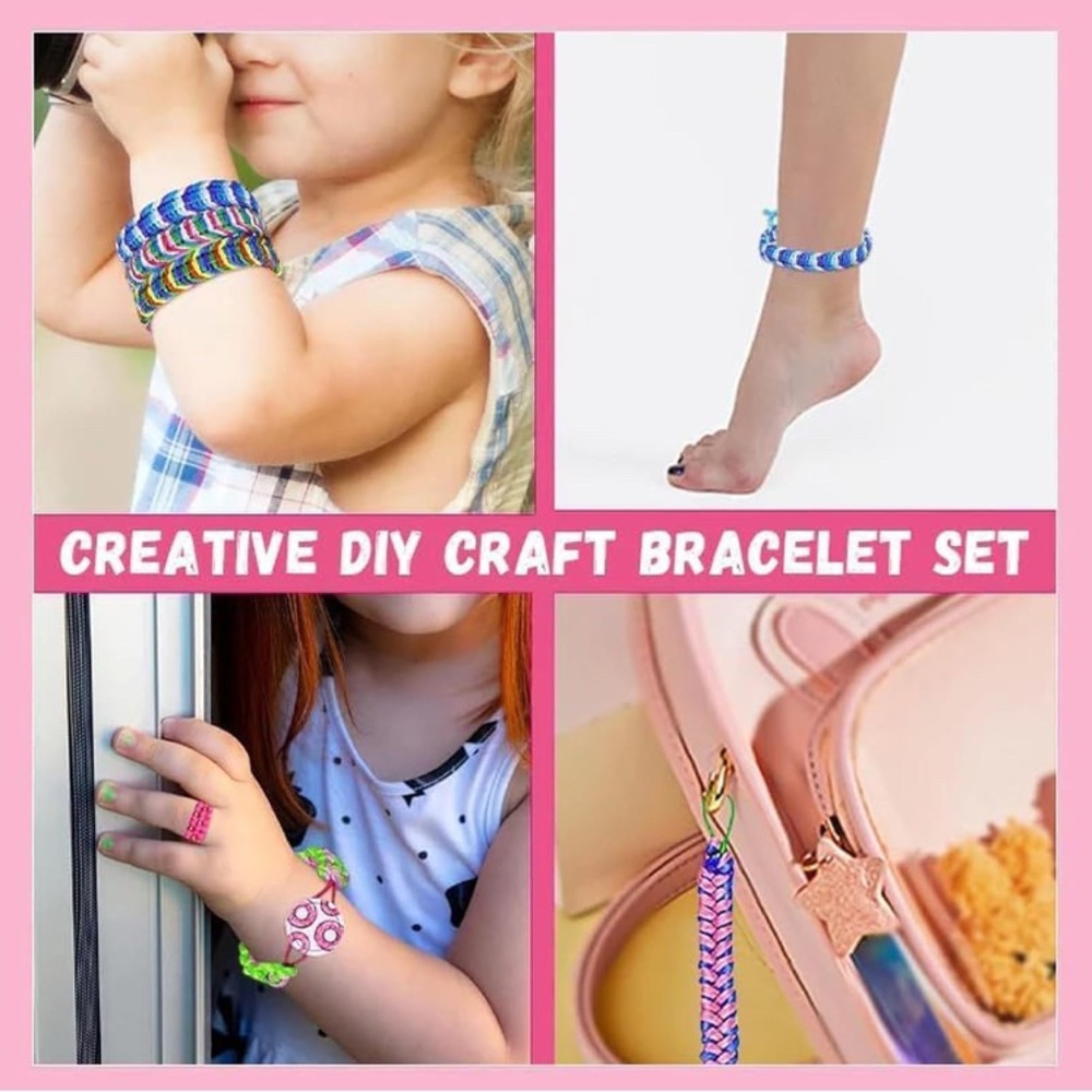 Friendship Bracelets Rope Weaver Kit Bracelet Kit Stretchy Hand Rope NWT - Picture 8 of 17